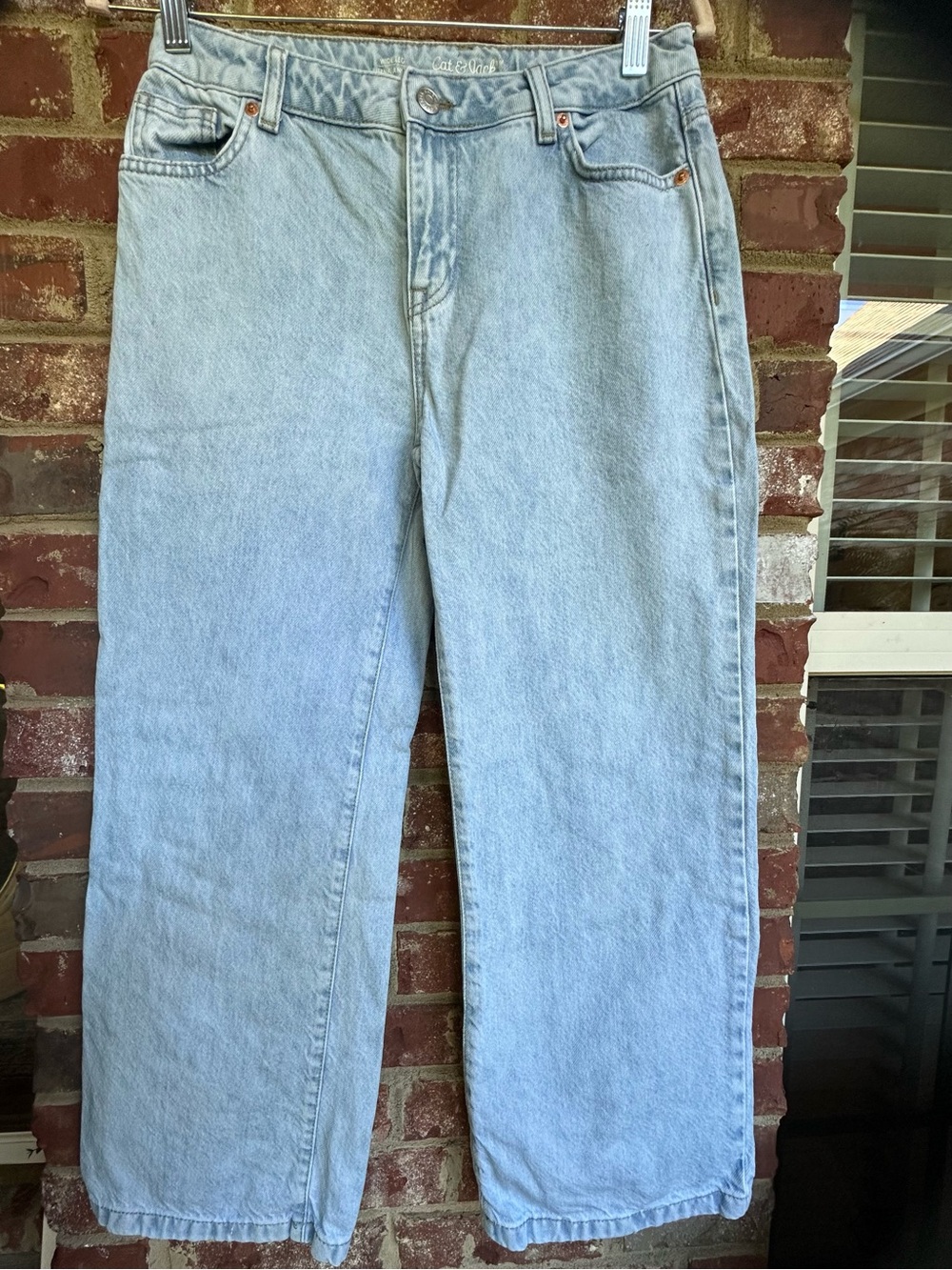 Cat & Jack Girls’ Light Blue Wide Leg Jeans